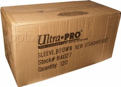 Ultra Pro Standard Size Deck Protectors Case - Brown [10 boxes/66mm x 91 mm]