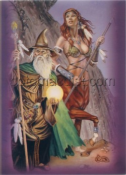 Ultra Pro Standard Size Gallery Series Deck Protectors Box - Clyde Caldwell [Centaur & Wizard]