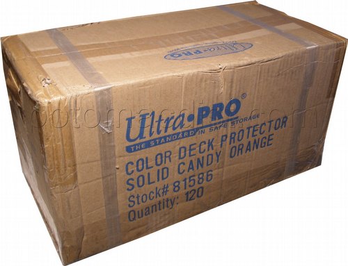 Ultra Pro Standard Size Deck Protectors Case - Candy Orange [10 boxes]
