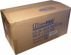 Ultra Pro Standard Size Deck Protectors Case - Lava Red [10 boxes]