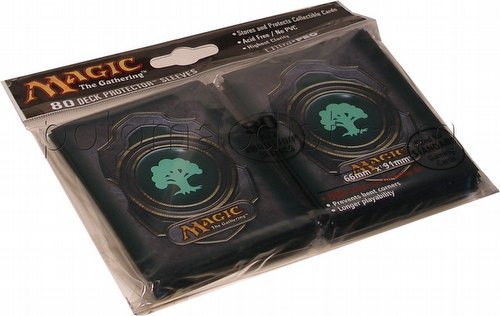 Ultra Pro Standard Size Deck Protectors - Green Magic Mana Symbol Version 3 Pack