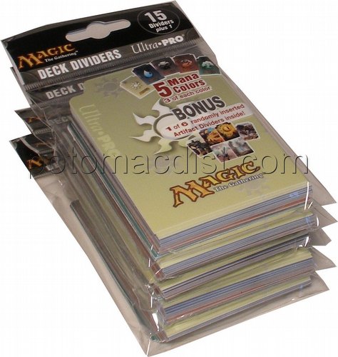 Ultra Pro Magic the Gathering Deck Dividers [5 packs]
