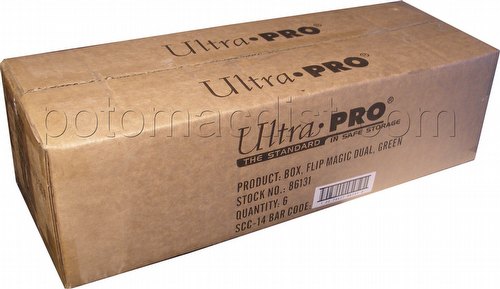 Ultra Pro Magic Mana Green Dual Flip Box Deck Box Case [6 deck boxes]
