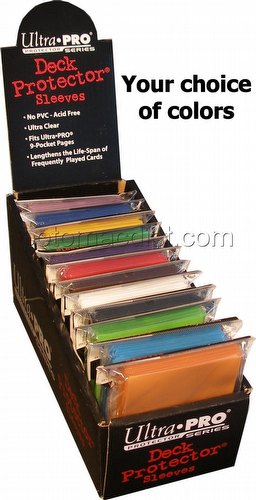 Ultra Pro Standard Size Deck Protectors Box - Mix of Colors [12 packs per box/Your choice of colors]