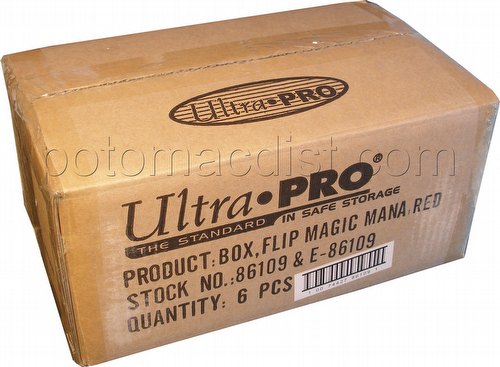 Ultra Pro Magic Matte Red Flip Box Deck Box Case [6]