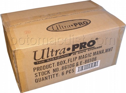 Ultra Pro Magic Matte White Flip Box Deck Box Case [6]