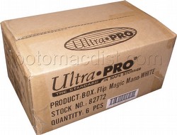 Ultra Pro Magic Mana White Flip Box Deck Box Case [6 deck boxes]