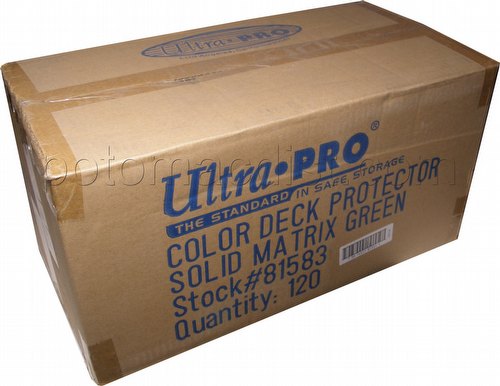 Ultra Pro Standard Size Deck Protectors Case - Matrix Green [10 boxes]