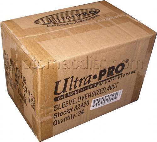 Ultra Pro Oversized Deck Protectors Case - Black (Fits cards 3 1/2" x 5 1/2") [24 packs]