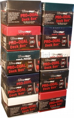 Ultra Pro Pro-Dual Deck Boxes - Mixed [10 deck boxes/2 each color]