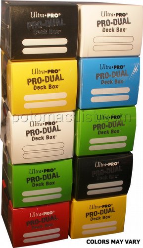 Ultra Pro Pro-Dual Deck Boxes - Small Mixed Colors [10 deck boxes]