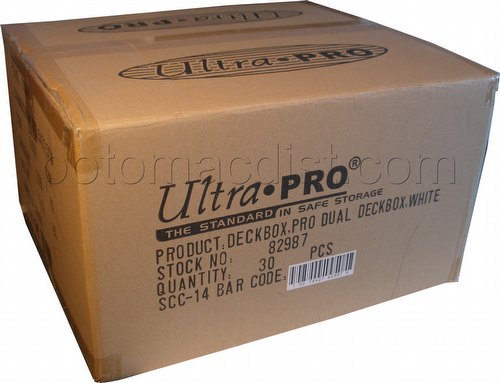 Ultra Pro Pro Dual White Deck Box Case [30 deck boxes]