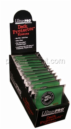 Ultra Pro Pro-Matte Standard Size Deck Protectors Box - Green