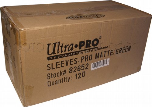 Ultra Pro Pro-Matte Standard Size Deck Protectors Case - Green [10 boxes]