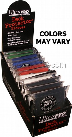 Ultra Pro Pro-Matte Standard Size Deck Protectors Box - Mixed Colors