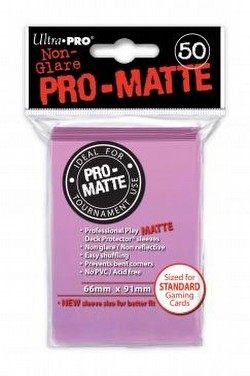 Ultra Pro Pro-Matte Standard Size Deck Protectors Case - Pink