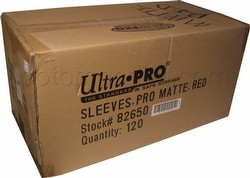 Ultra Pro Pro-Matte Standard Size Deck Protectors Case - Red [10 boxes]