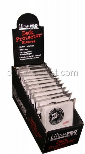 Ultra Pro Pro-Matte Standard Size Deck Protectors Box - White