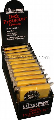 Ultra Pro Pro-Matte Standard Size Deck Protectors Box - Yellow