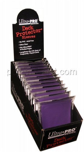 Ultra Pro Standard Size Deck Protectors Box - Purple [12 packs/66mm x 91mm]