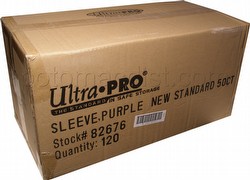Ultra Pro Standard Size Deck Protectors Case - Purple [10 boxes/66mm x 91mm]