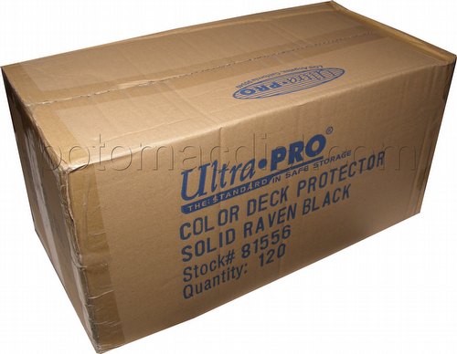 Ultra Pro Standard Size Deck Protectors Case - Raven Black [10 boxes]
