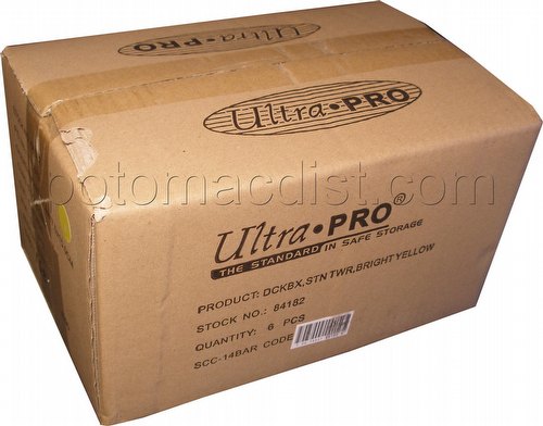 Ultra Pro Satin Tower Yellow Deck Box Case [6]