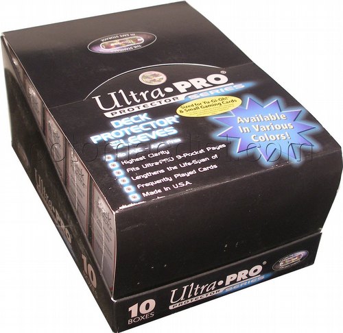 Ultra Pro Small Size Deck Protectors Box - Black [10/100]