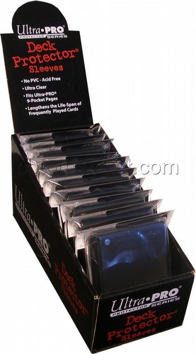 Ultra Pro Small Size Deck Protectors Box - Black [10 packs/62mm x 89mm]