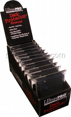 Ultra Pro Small Size Deck Protectors Box - Black [10 packs/62mm x 89mm] (New Hologram Location)