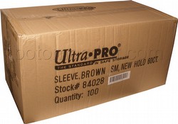 Ultra Pro Small Size Deck Protectors Case - Brown [10 boxes] (New Hologram Location)