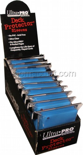Ultra Pro Small Size Deck Protectors Box - Light Blue [10 packs/62mm x 89mm]