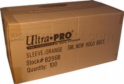 Ultra Pro Small Size Deck Protectors Case - Orange [10 boxes] (New Hologram Location)