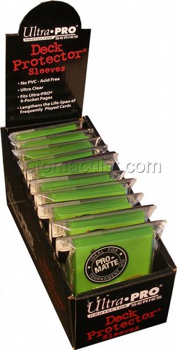 Ultra Pro Pro-Matte Small Size Deck Protectors Box - Lime Green