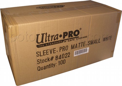 Ultra Pro Pro-Matte Small Size Deck Protectors Case - White [10 boxes]