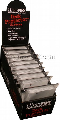 Ultra Pro Small Size Deck Protectors Box - White [10 packs/62mm x 89mm] (New Hologram Location)