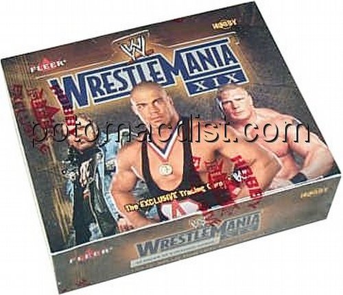 03 2003 Fleer WWE Wrestlemania XIX Wrestling Cards Box