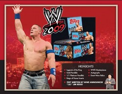 09 2009 Topps WWE Wrestling Cards Box Case [Hobby/8 boxes]