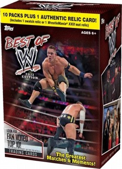 13 2013 Topps Best of WWE Wrestling Cards Blaster Box [Retail]